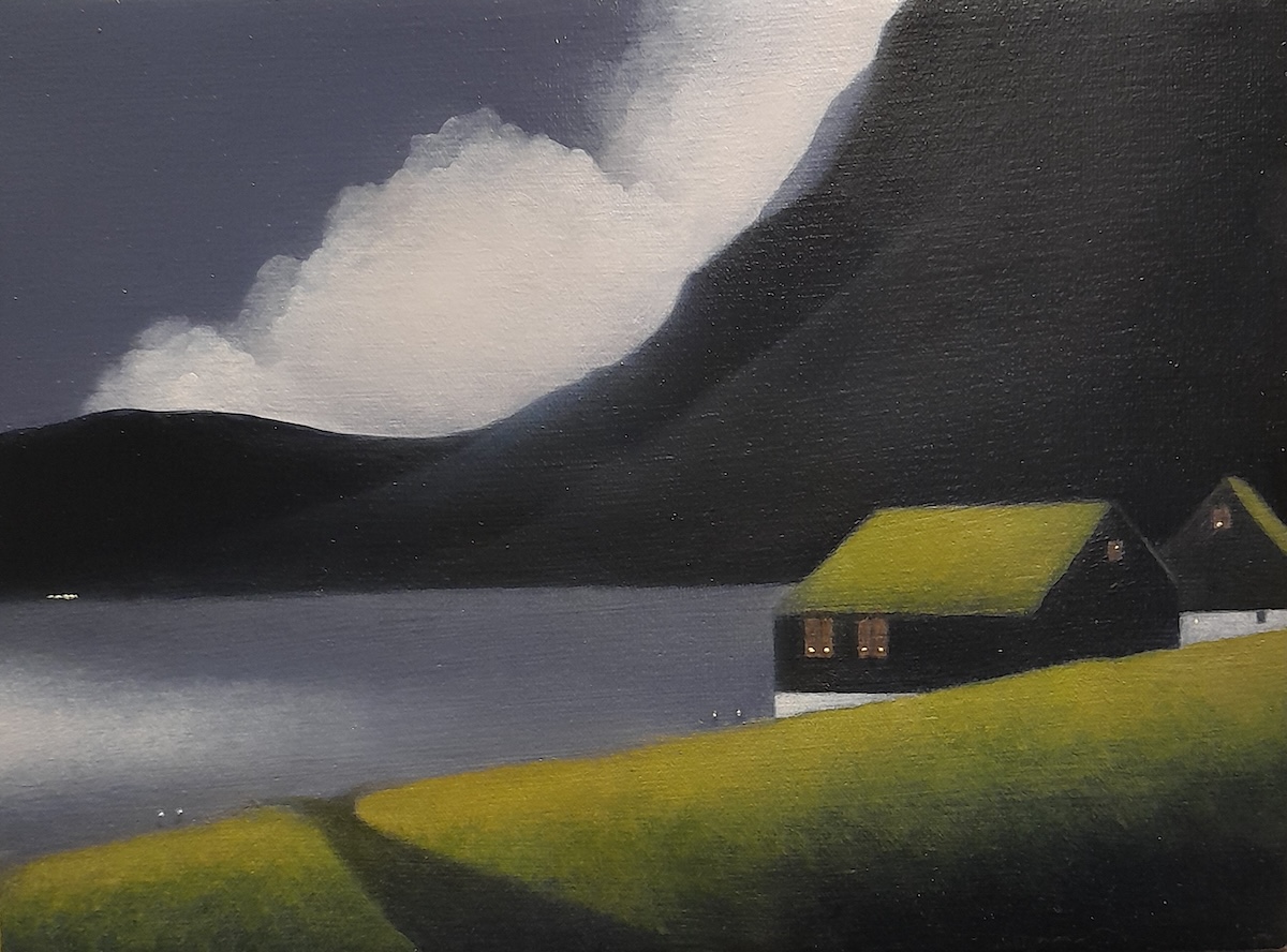 Færøerne, olie, 18x24cm