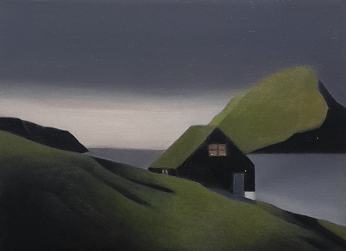 Færøerne, olie, 18 x 24cm