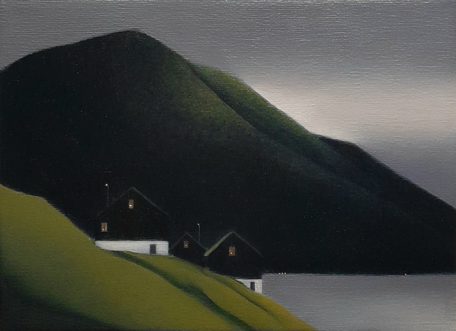 Færøerne, olie, 18 x 24cm